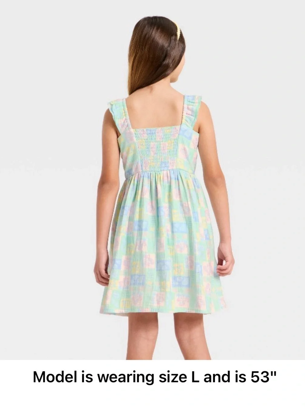 Disney Ariel & Flounder Pastel Patchwork Sundress - Mint, Pink, Blue